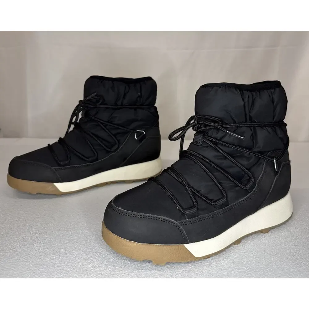 Women's Cara Black Winter Boots Water-repellent Size 7